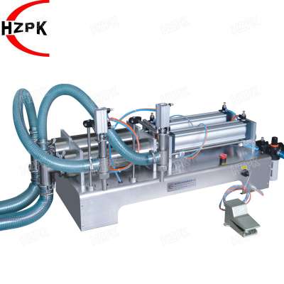 Ex-factory Price Piston Pneumatic Double Heads Liquid PET Bottle Filling Machine For Milk, Juice, Mineral Water