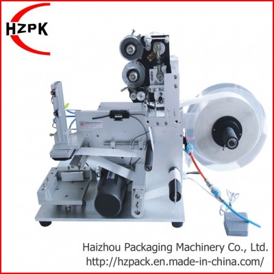 Flat Labeling Machine Labeler Packaging Equipment with Coding Hz-60c